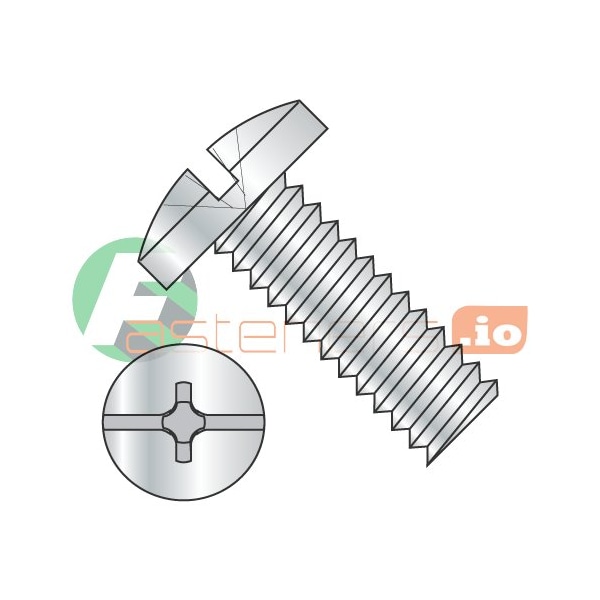 Newport Fasteners #10-32 x 3/8 in Combination Phillips/Slotted Binding Machine Screw, Zinc Plated Steel, 8000 PK 253967 - main